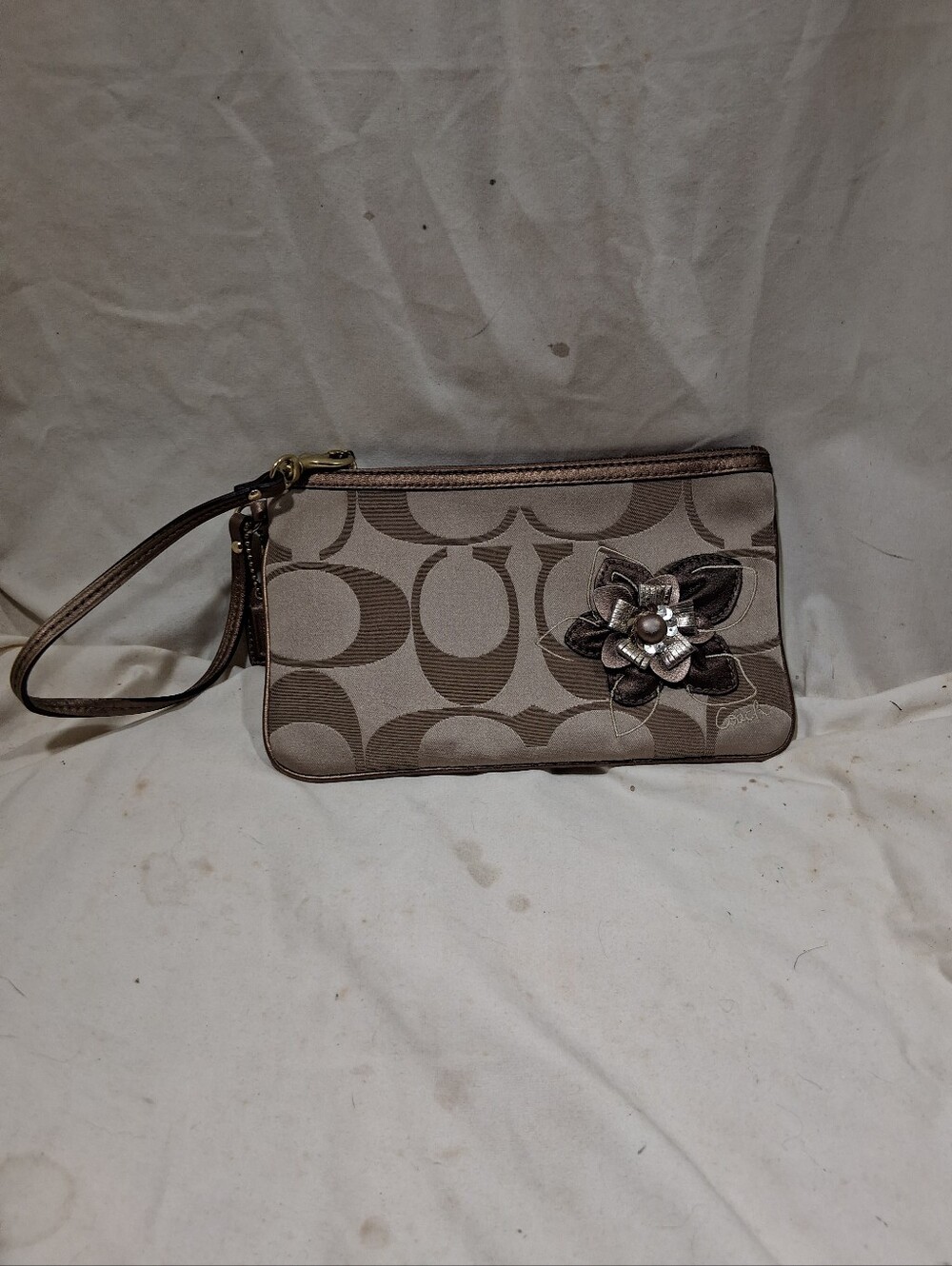 Coach Signature Wristlet